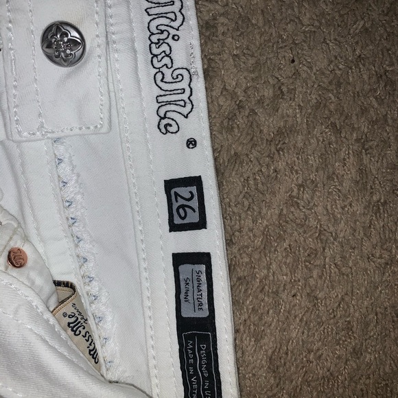 White Skinny Miss Me Jeans - Picture 2 of 4